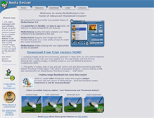 Tablet Screenshot of mediaresizer.com